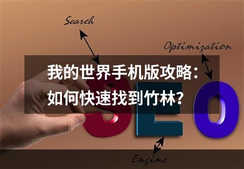 我的世界手机版攻略：如何快速找到竹林？