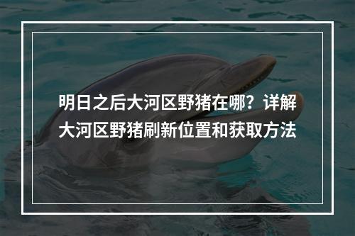 明日之后大河区野猪在哪？详解大河区野猪刷新位置和获取方法