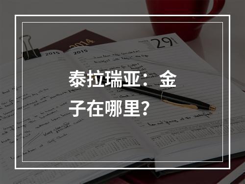 泰拉瑞亚：金子在哪里？