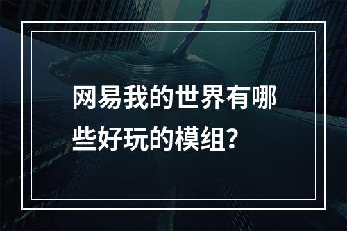 网易我的世界有哪些好玩的模组？