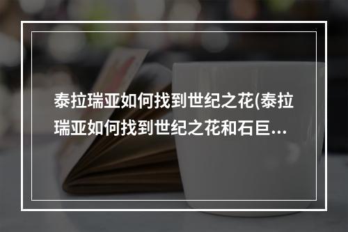 泰拉瑞亚如何找到世纪之花(泰拉瑞亚如何找到世纪之花和石巨人)