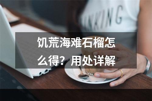 饥荒海难石榴怎么得？用处详解