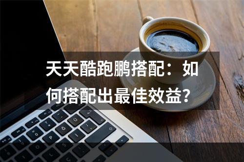 天天酷跑鹏搭配：如何搭配出最佳效益？