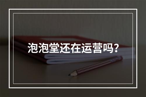 泡泡堂还在运营吗？