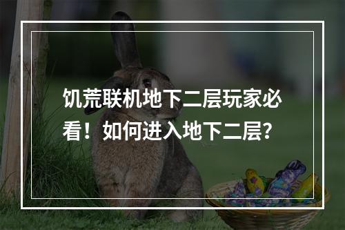 饥荒联机地下二层玩家必看！如何进入地下二层？