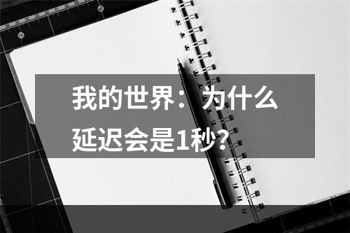 我的世界：为什么延迟会是1秒？