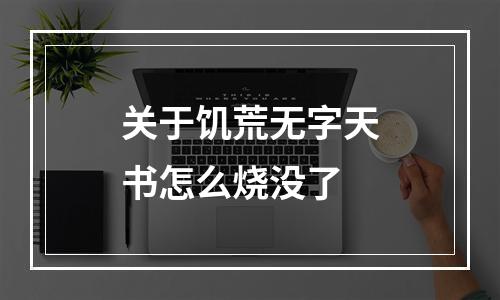 关于饥荒无字天书怎么烧没了