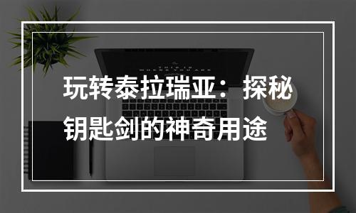 玩转泰拉瑞亚：探秘钥匙剑的神奇用途