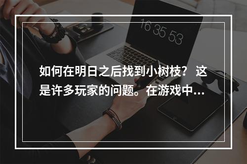 如何在明日之后找到小树枝？ 这是许多玩家的问题。在游戏中，小树枝是一种不可或缺的资源，它们用于制造许