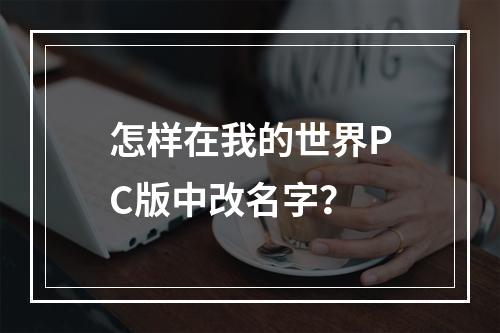 怎样在我的世界PC版中改名字？