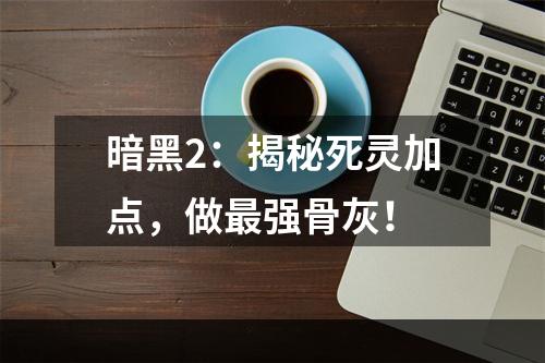 暗黑2：揭秘死灵加点，做最强骨灰！