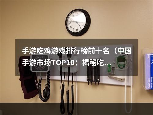 手游吃鸡游戏排行榜前十名（中国手游市场TOP10：揭秘吃鸡游戏排行榜前十强）