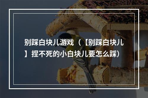 别踩白块儿游戏（【别踩白块儿】捏不死的小白块儿要怎么踩）