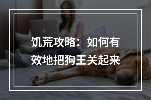 饥荒攻略：如何有效地把狗王关起来