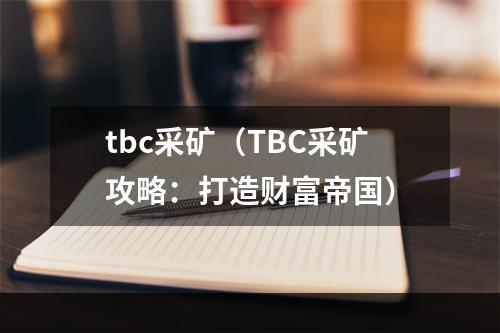 tbc采矿（TBC采矿攻略：打造财富帝国）