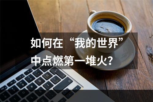 如何在“我的世界”中点燃第一堆火？