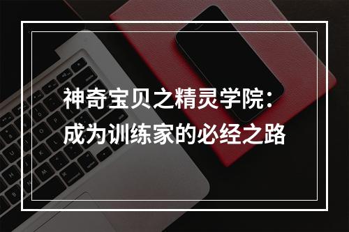 神奇宝贝之精灵学院：成为训练家的必经之路