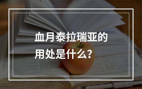 血月泰拉瑞亚的用处是什么？