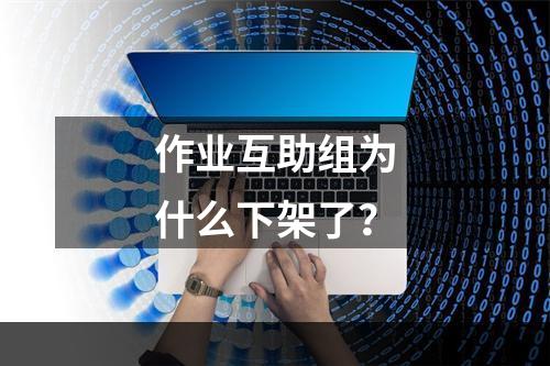 作业互助组为什么下架了？