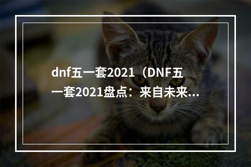 dnf五一套2021（DNF五一套2021盘点：来自未来的魔法少女）