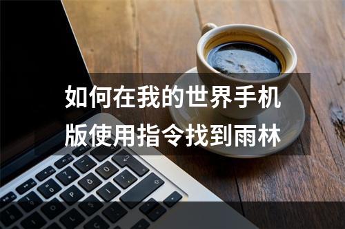 如何在我的世界手机版使用指令找到雨林