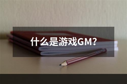 什么是游戏GM？