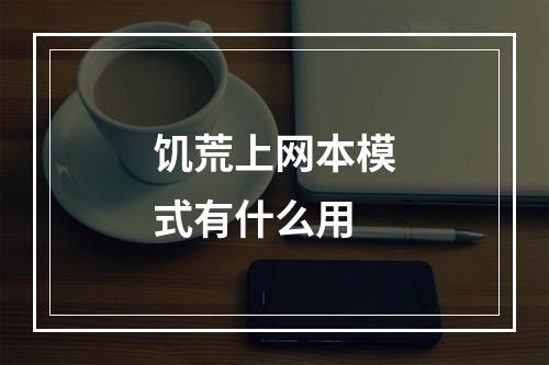 饥荒上网本模式有什么用