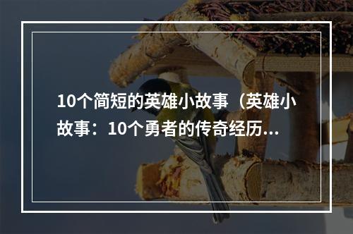 10个简短的英雄小故事（英雄小故事：10个勇者的传奇经历）