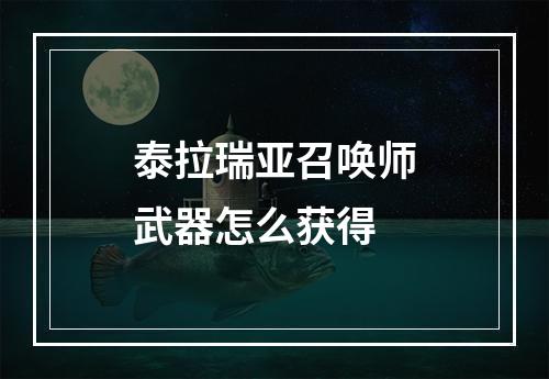 泰拉瑞亚召唤师武器怎么获得