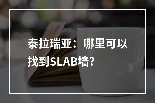 泰拉瑞亚：哪里可以找到SLAB墙？