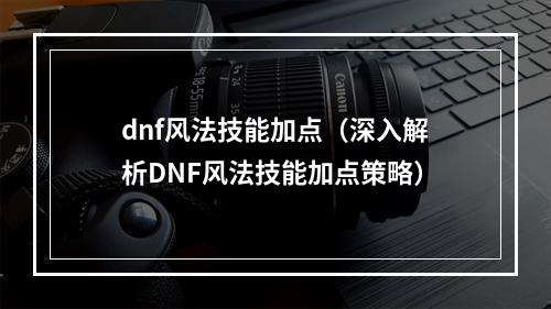 dnf风法技能加点（深入解析DNF风法技能加点策略）