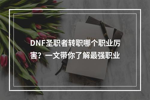 DNF圣职者转职哪个职业厉害？一文带你了解最强职业