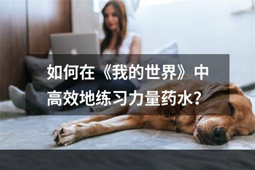 如何在《我的世界》中高效地练习力量药水？