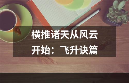 横推诸天从风云开始：飞升诀篇