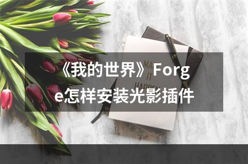 《我的世界》Forge怎样安装光影插件