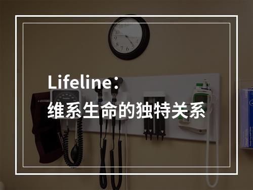 Lifeline：维系生命的独特关系