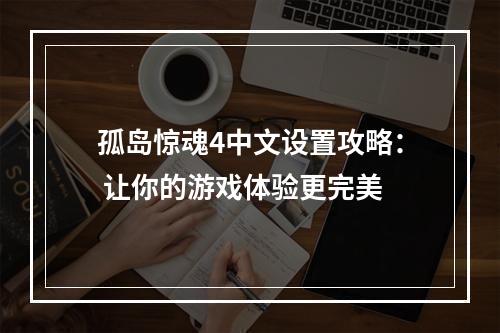 孤岛惊魂4中文设置攻略： 让你的游戏体验更完美