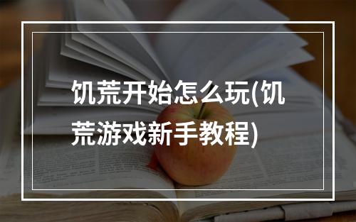 饥荒开始怎么玩(饥荒游戏新手教程)