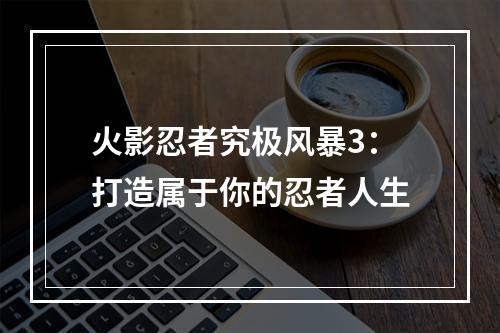 火影忍者究极风暴3：打造属于你的忍者人生