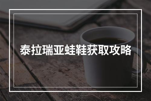 泰拉瑞亚蛙鞋获取攻略