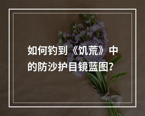 如何钓到《饥荒》中的防沙护目镜蓝图？