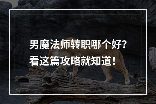 男魔法师转职哪个好？看这篇攻略就知道！