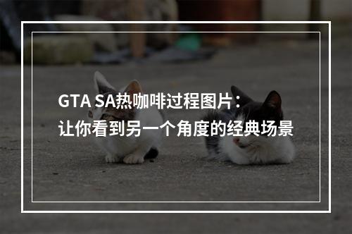 GTA SA热咖啡过程图片：让你看到另一个角度的经典场景