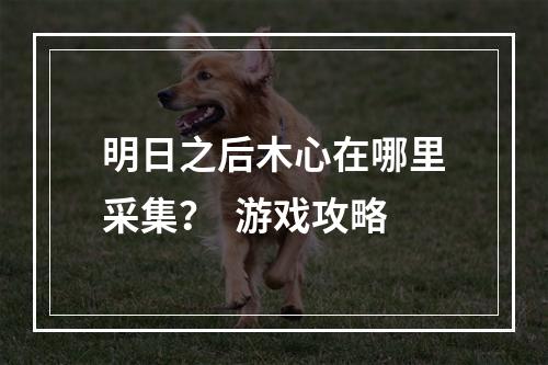 明日之后木心在哪里采集？  游戏攻略