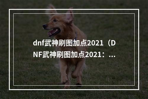 dnf武神刷图加点2021（DNF武神刷图加点2021：打法新思路，成为轻松提高战力的关键！）