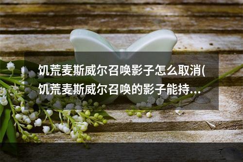 饥荒麦斯威尔召唤影子怎么取消(饥荒麦斯威尔召唤的影子能持续多久)