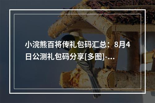 小浣熊百将传礼包码汇总：8月4日公测礼包码分享[多图]--手游攻略网