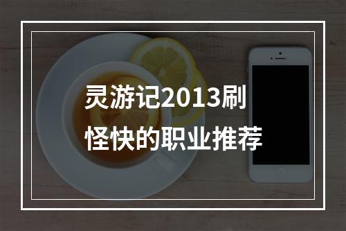 灵游记2013刷怪快的职业推荐