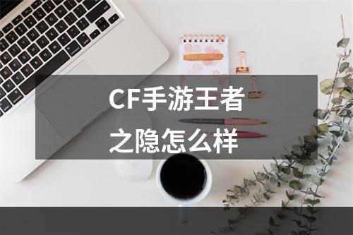 CF手游王者之隐怎么样