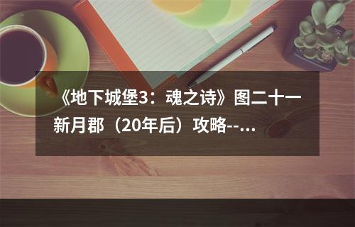 《地下城堡3：魂之诗》图二十一新月郡（20年后）攻略--安卓攻略网